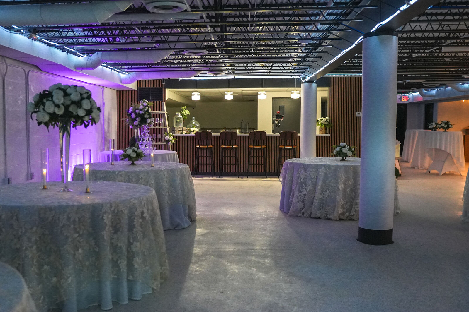 The Luminary Event Space setup