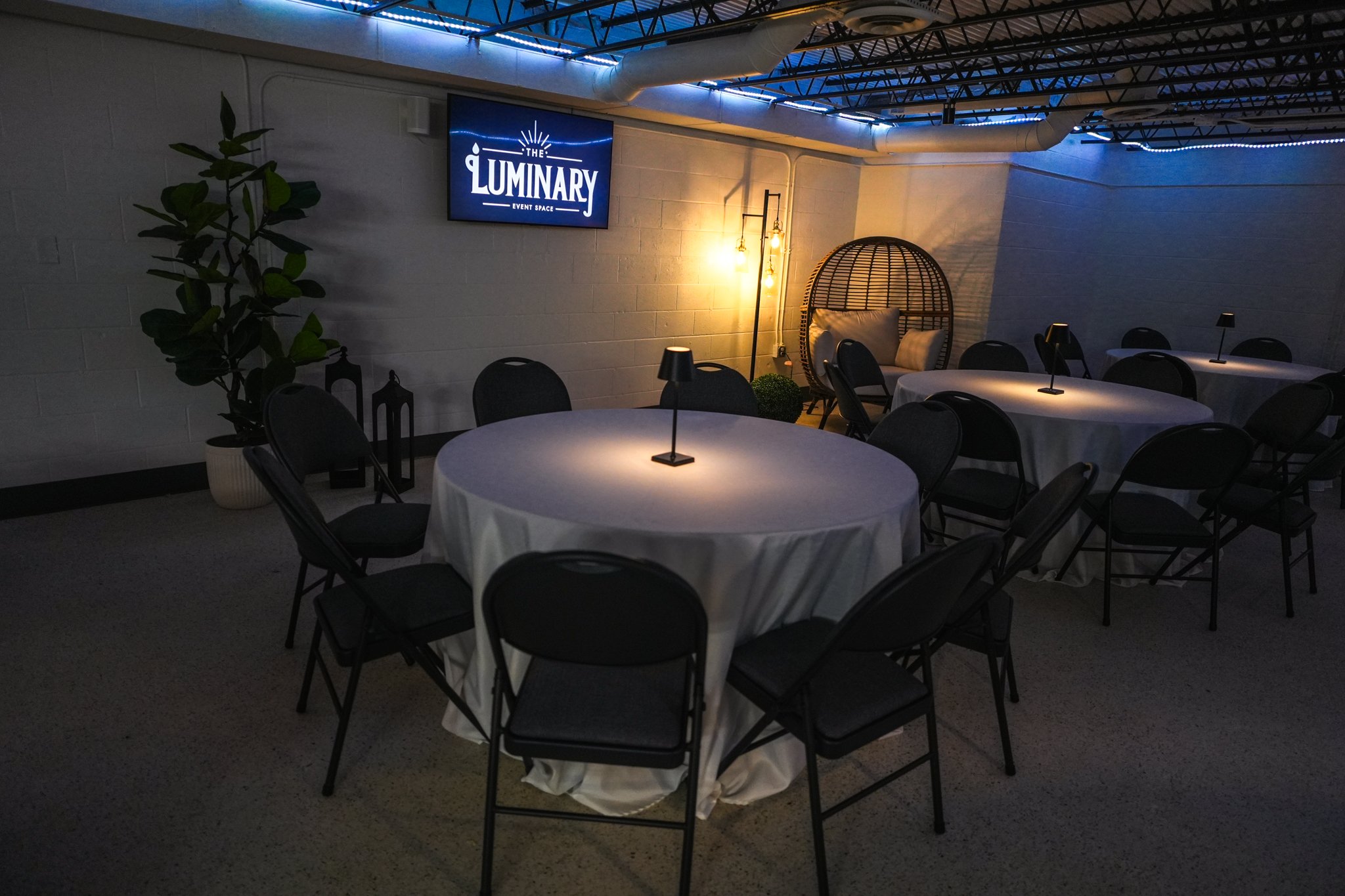 Event setup at The Luminary